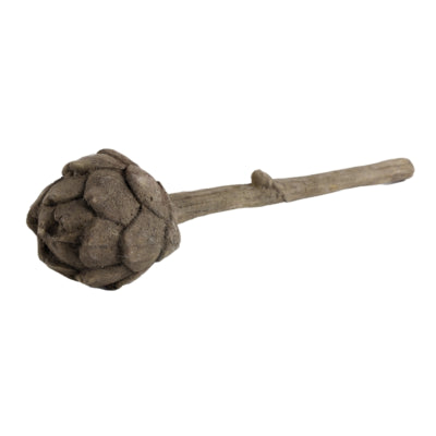 Countryfield Kunstblume Artischocke Silvia braun 39 cm | 12 Stück