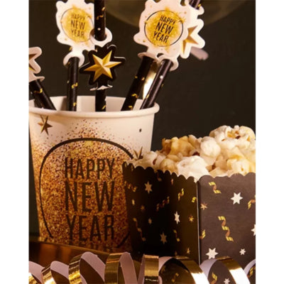 Ty Einwegbehälter par schwarz 9 cm 4 Stück | 90 Stück