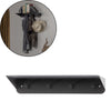 Holzgarderobe Kenan Metall schwarz 60 cm | 4 Stück
