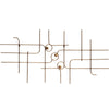 Bepurehome Wanddekoration messingfarben 139,5 cm | 4 Stück