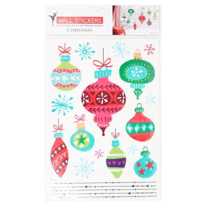 Wandaufkleber Weihnachtskugel 42 x 25 cm | 48 Stück