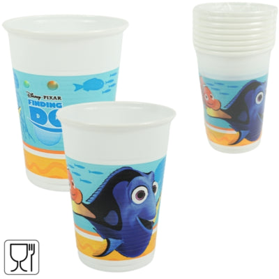 Disney Plastikbecher Finding Dory 200 ml 8 Stück | 24 Stück