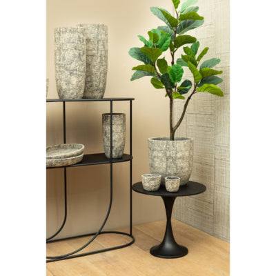 Ptmd Blumentopf Jerell s braun 12 cm | 12 Stück