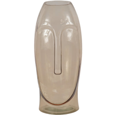 Vase mit Sichtglas braun 40 cm | 6 Stück
