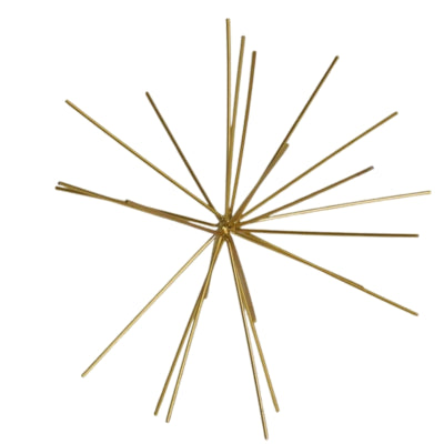 Housevitamin Ornament Feuerwerk Metall goldfarben 25 cm | 12 Stück