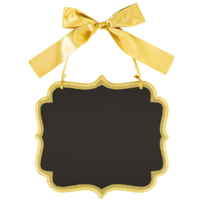 Amscan Tafel Classic goldfarbener Glitzer 25 cm | 36 Stück