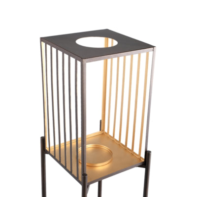 Ptmd Laterne auf Standard Axin L goldfarben 120 cm | 2 Stk