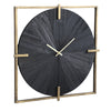 Ptmd Wanduhr Oxxo goldfarben schwarz 53 cm | 2 Stk