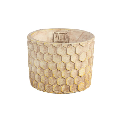 Ptmd Blumentopf Siedler Wabencreme S 12 cm | 12 Stück