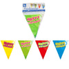 Folat Mini-Flaggenlinie Happy Birthday 3 Meter | 24 Stück