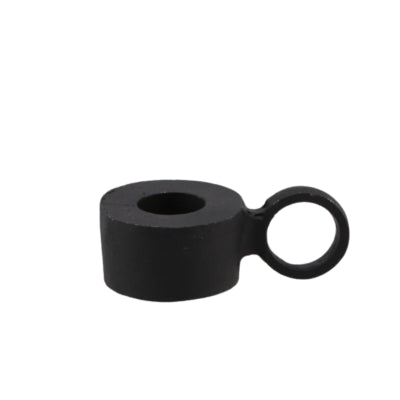 Daan Bugholz Kerzenständer Dobra Metall schwarz 9 cm | 24 Stück