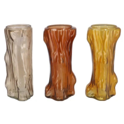 Daan Bugholzvase Baum braun 19 cm 3-fach sortiert | 12 Stück