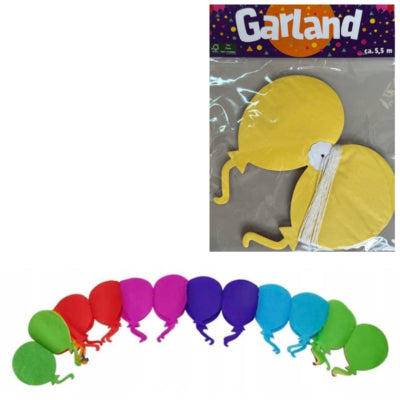 Girlandenpapier 5,5 Meter 4-fach sortiert | 24 Stück