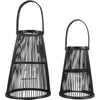 Laterne Camau schwarz 34,5 cm 2er Set | 4 Stück