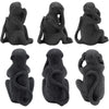 Bild Affen hören sehen Stille schwarz 12 cm 3er Set | 24 Stück