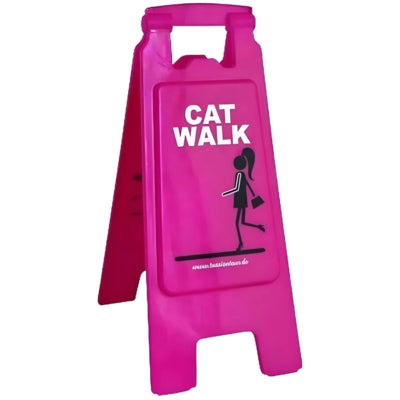 Bodenplatte Katzenlauf rosa 62 cm | 12 Stück