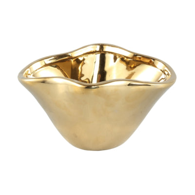 Ptmd Schüssel Bio Giva goldfarben 22 cm | 6 Stück