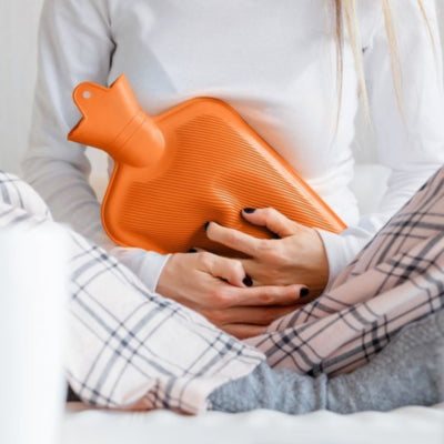 Relaxdays Wärmflasche orange 2 l | 6 Stück