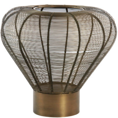 Light Living Licht und Living Teelichthalter Mealynn bronzefarben 33 cm | 2 Stk