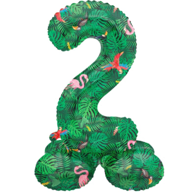 Folat Folienballon stehend 2 Jungle Vibe 41 cm | 20 Stück
