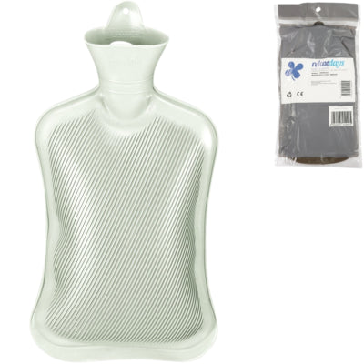 Relaxdays Wärmflasche hellgrün 2 l | 6 Stück