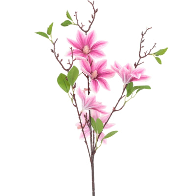 Countryfield Kunstblume Magnolie lila 82 cm | 24 Stück