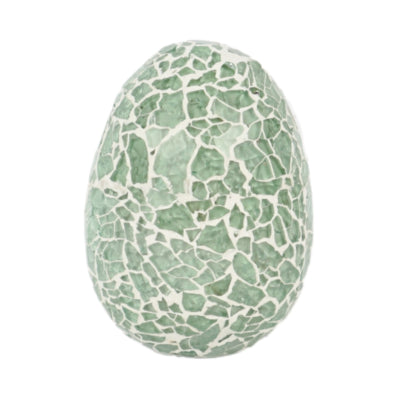 Eiermosaik grün 10 cm | 12 Stück