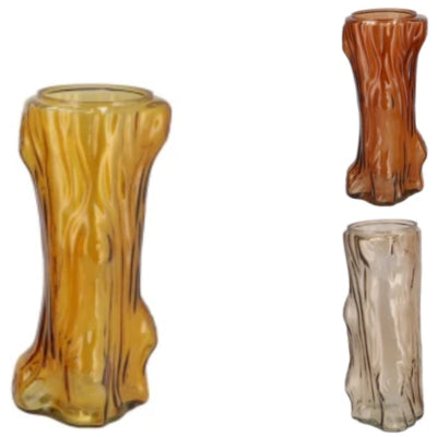 Daan Bugholzvase Baum braun 19 cm 3-fach sortiert | 12 Stück