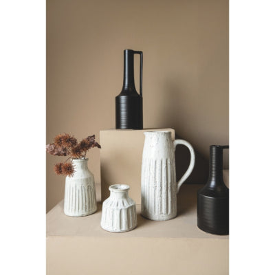 Ptmd Vase Xave S weiß 10 cm | 6 Stück