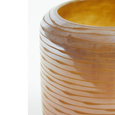 Light Living Licht- und Wohnvase Bowie Glas braun 14 cm | 4 Stück