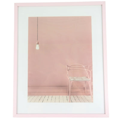 Fotorahmen mit Passepartout rosa 30 x 40 cm | 6 Stück
