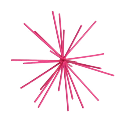 Housevitamin Ornament Feuerwerk Metall neonpink 15 cm | 24 Stück