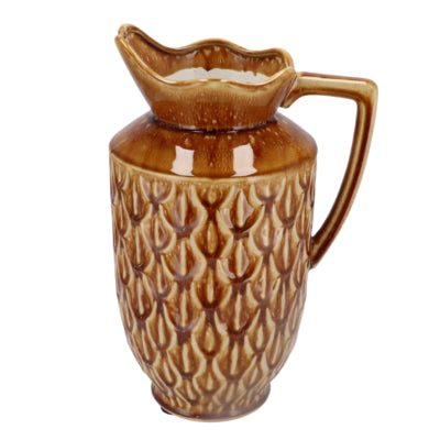 Daan Bugholzvase Boa mit Henkel dunkelbraun 38 cm | 2 Stk