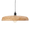 Leichte Wohn-Hängelampe Paloma Rattan natur 50 cm | 2 Stk
