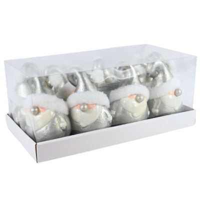 J-line Weihnachtsanhänger Weihnachtsmann LED auf Batterie 17 cm | 16 Stück