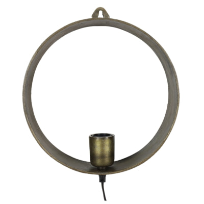 Countryfield Wandleuchte Largo messingfarben EU-Stecker 29,5 cm | 2 Stk