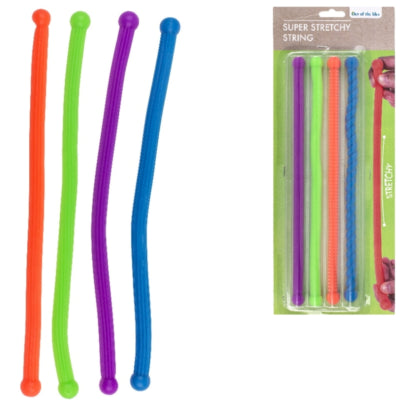 Super-Stretch-Anti-Stress-Seil 27 cm 4er-Set | 24 Stück