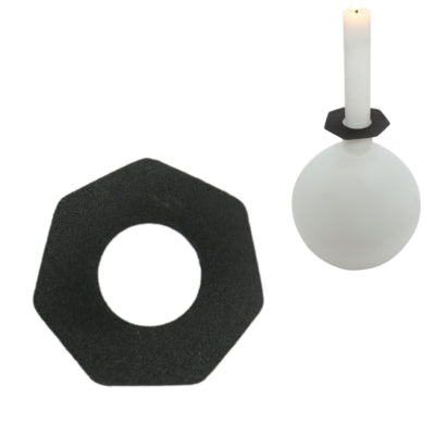 Stjernsund Kerzenring Loua schwarz matt 5,5 cm | 48 Stück