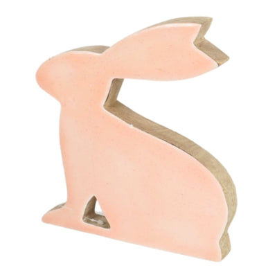 Figur Hase rosa 21 cm | 6 Stück