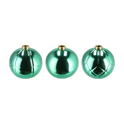 Daan Bugholzvase Weihnachtskugel grün 14 cm 3-fach sortiert | 6 Stück