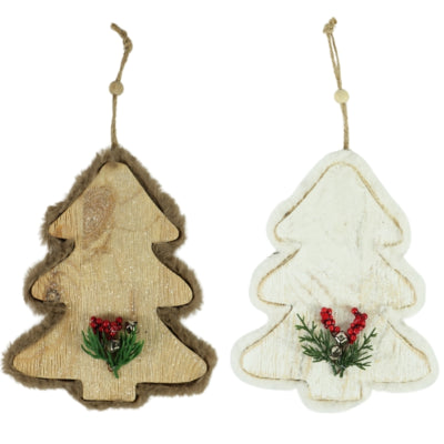 Weihnachtsbaumanhänger 19,5 cm 2 sortiert | 24 Stück