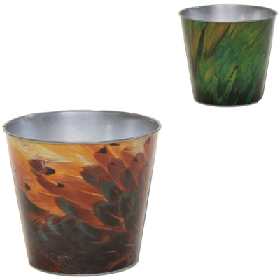 Blumentopf Bob Feder L 15 cm 2 sortiert | 12 Stück