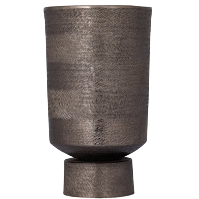 Ptmd Blumentopf Erga Aluminium m grau 40 cm | 2 Stk