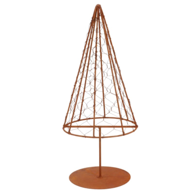 Daan Bugholz Weihnachtsbaumgitter Metall rostbraun 33 cm | 12 Stück