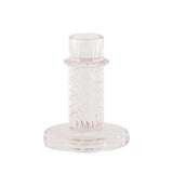 Housevitamin Kerzenständer Twist Glas rosa 10 cm | 24 Stück - afbeelding 1