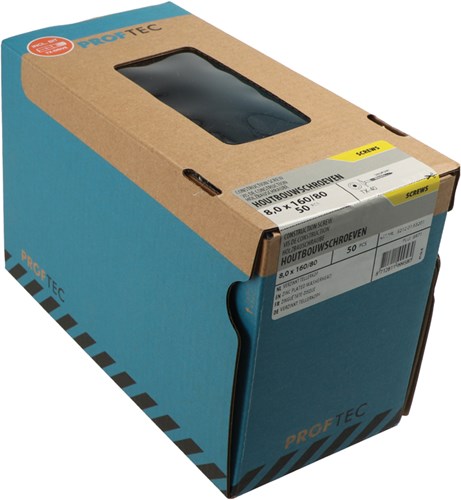 Proftec Holzbauschraube VZ TK + Schneidspitze Torx Tx30 6,0x50 | 100 Stück - 5212.01.49901