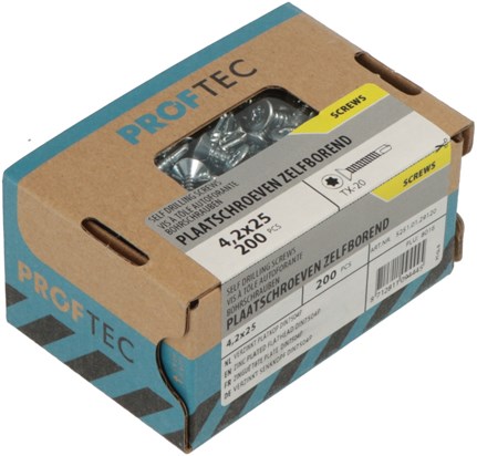 Proftec Platte chr. selbstbohrend vz pk din7504p torx tx20 4,2x13 | 200 Stück - 5251.01.28520