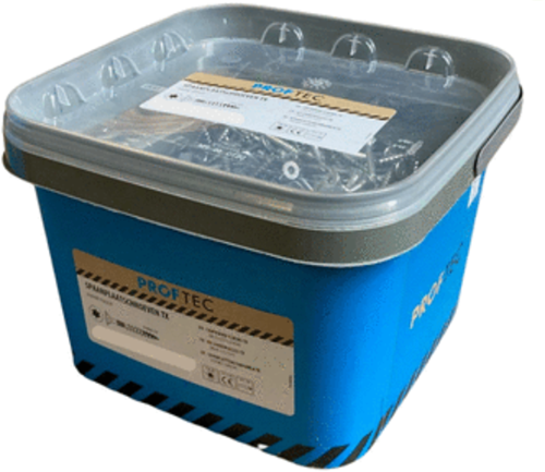 Proftec Spanplattenschraube VZ PK + Schneidspitze Torx Tx20 (+ Bit) 4,0x40 24 | 2000 Stück - 5289.01.25603