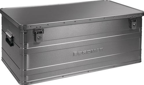Promat tecwerk Aluminiumbox | L900xB490xH380mm 140 l | mit Klappdeckel und Zylinderschloss - 9000447954