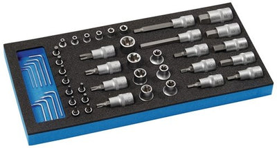Promat tecwerk Werkzeugmodul | 46-teilig 1 3-Modul | Steckschlüssel - 4000871250
